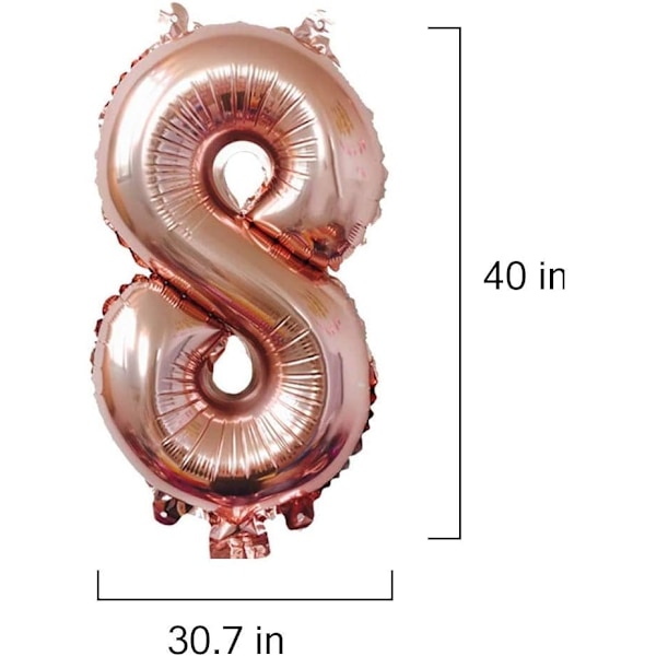 18 Vuotiaan Syntymäpäiväkoristeet Juhlaballongit 18 Vuotiaan Numeroballongit 18. Hääpäivän Syntymäpäiväjuhlan Koristeluun Heliumilla Täytettäviin Ballongeihin (18 Kpl)