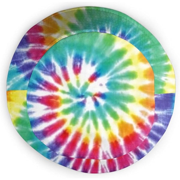 EN Bucket Hats Muoti Aurinkohattu Pakattava Ulkoilu Kalastajahattu Naisille ja Miehille, Solmuvärjätty Tie Dye One Size