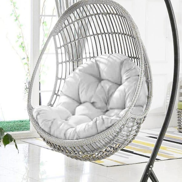 Ersättningsdyna för hängande äggstol kompatibel med andningsbar bordsmatta, kompatibel med utomhusbruk White Custom Size Weight