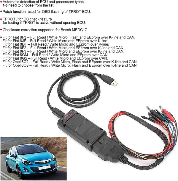 MPPS V21 Main Tricore Multiboot Kabel ECU Chip Tuning Scanner til bildiagnose, Tricore Kabel ECU Chip Tuning Scanner til bildiagnose