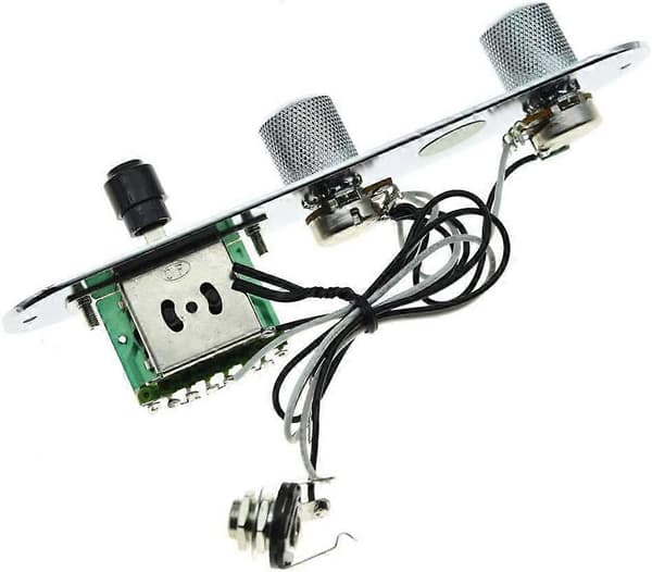 Fuldt udstyret kontrolplade, formonteret 3-vejs kontrolplade med ledningsnet til Telecaster/Tele -D silver
