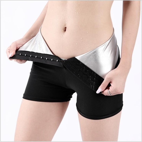 Kvinders Hot Sweat Body Shaper Slimming Bukser Vægttab Eggings Tre-punkts Bukser Three point pants L