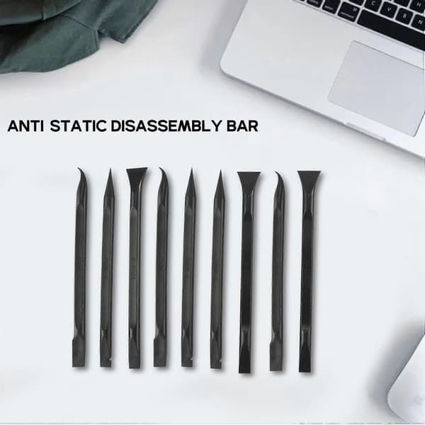 9 st plastskrapverktyg repfri plastskrapa rengöringspennaformad skrapa multifunktionell black