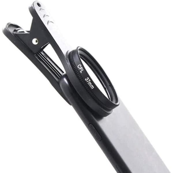 Telefonkameralins 37mm Cpl Telefon polariserad lins clip-on filterlins