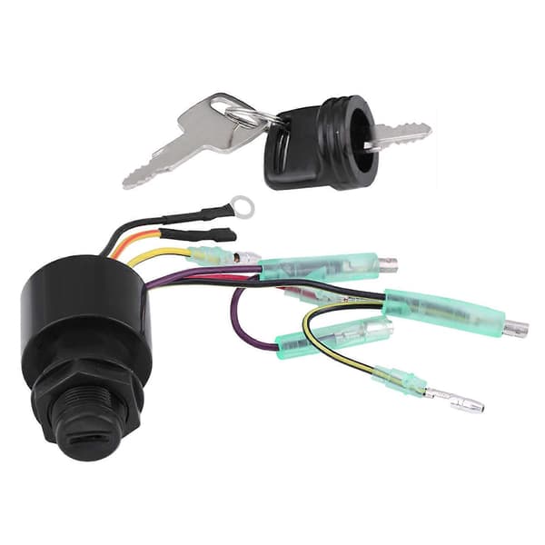 Boat Ignition Key Switch Kit for Mercury Outboard Remote Control Box 87-17009A5 beige 25X30