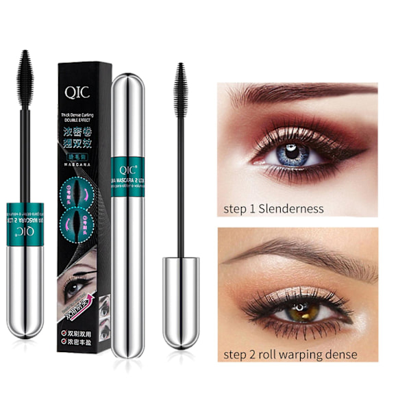 in 1 Vibely Mascara 5x Lengre Vannfast Kosmetikk For Naturlig Forlengelse Og Tykkelse Ingen Klumper 4d Silkefiber Mascara