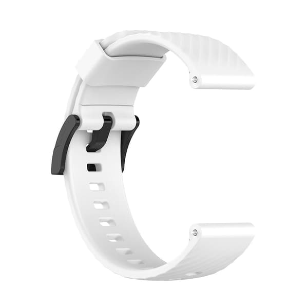 For Suunto 7 ensfarget silikonrem Hvit 0,CJY White