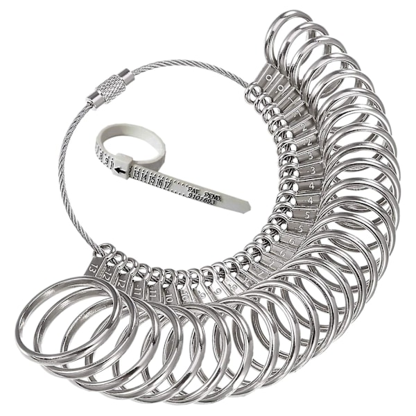 0-13 Ringmätare Mätverktyg Set Metall Ringmätare Metall Ringmått Fingermätare & Ringdorn