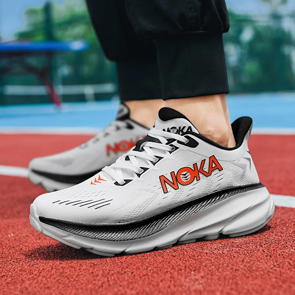 Løpesko for menn Utendørs Høst Casual Demping Herre Sneakers Luksus Basic Board Sko Vinter 2023 Pluss Størrelse Blå 41