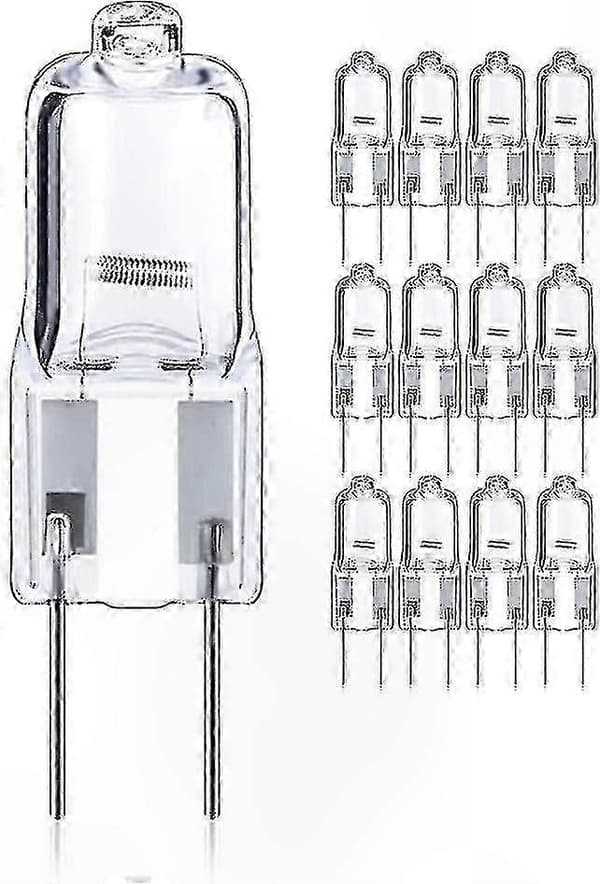 Dæmpbare 50W G6.35 Halogenpærer, 12V Bi-Pin Base, 820 Lumen, T4 Form, 12-pak