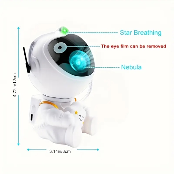 Astronaut Stjerneprojektor Galaxy Natlampe med Fjernbetjening Soveværelse Stue Fest Fødselsdagsgave - Bluetooth- Bluetooth model