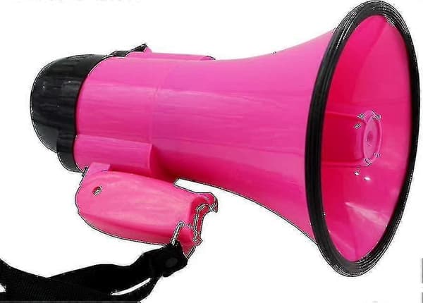 Portable Megaphone (30 Watt) - Built-in Music, Adjustable Volume, and Convenient Strap