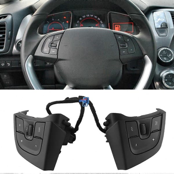 Rattkontrollknapper for Citroen Cactus DS5 DS6 - Cruise og volumkontroll 98004092ZD Black