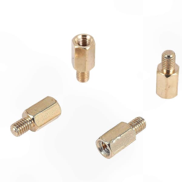 50 Stykker M3 Messing Sekskantede Afstandsstykker 7mm og 4mm til PC Bundkort PCB Afstandsstykke Sæt Gold