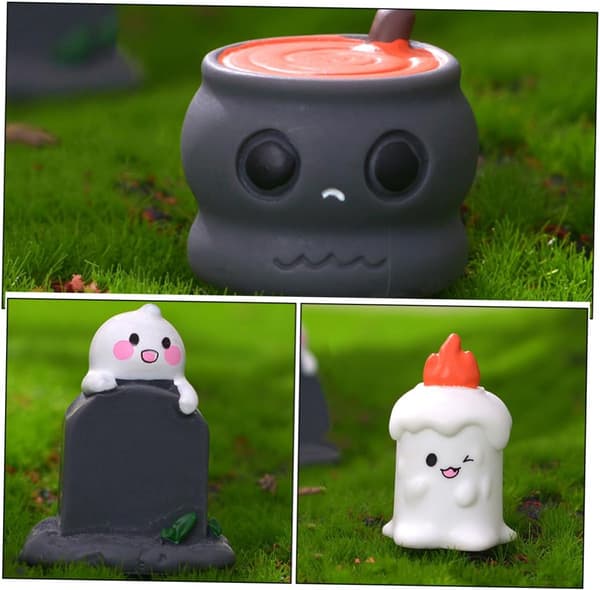 1 sæt Halloween-pynt miniature træbro til lille hus CJY