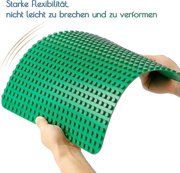 Stor byggeplade kompatibel med Duplo-plader, stor bundplade, 38*38cm