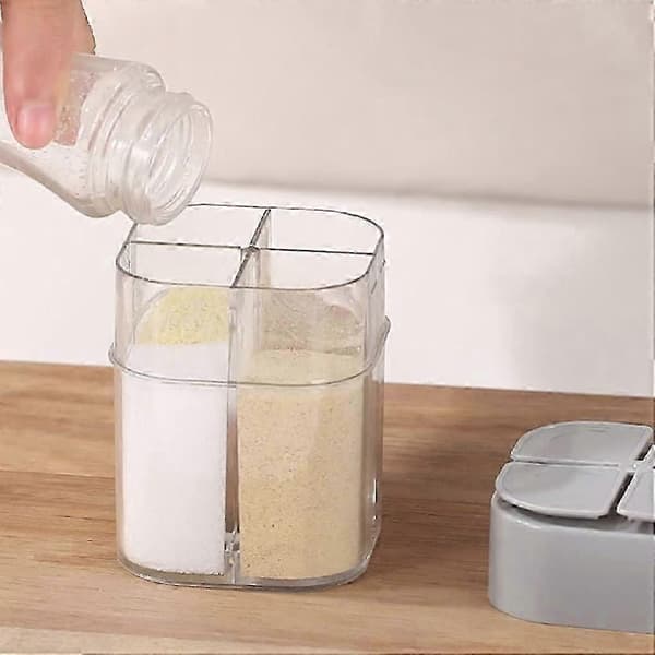 3-delat 4-i-1 krydddispenser-set för kök och grill