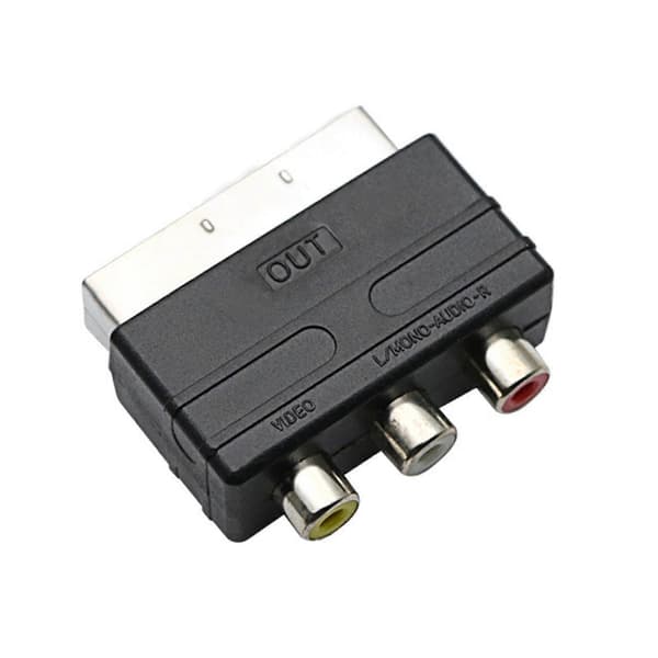 Scart-RCA-Phono-sovitinmuunnin AV-TV-ääni videolle DVD-televisiolle