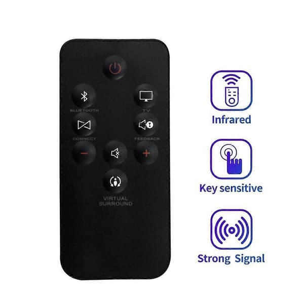 Erstatningsfjernkontroll for BOOST TV-fjernkontroll Black