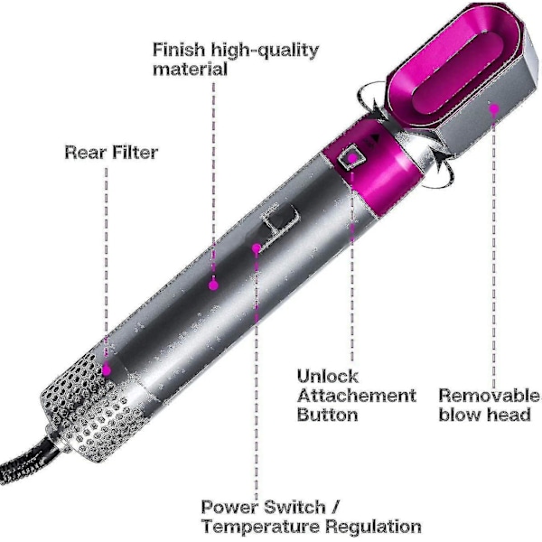 in 1 style Airwrap Air Styler med bred åpning, flat overflate (fold)