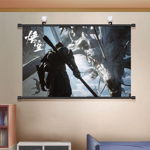 Black Myth Wukong Hengemaleri Omgitt Poster 40*60cm Stil 9