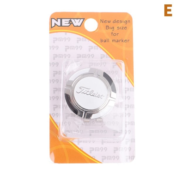 Golfmarkör Magnet Golftillbehör Kepsbricka Clip Accessori E one size E E one size