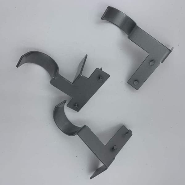 Gardinstangsbeslag Gardinstangsholder SORT 3 STK 3 STK Sort Black 3Pcs-3Pcs