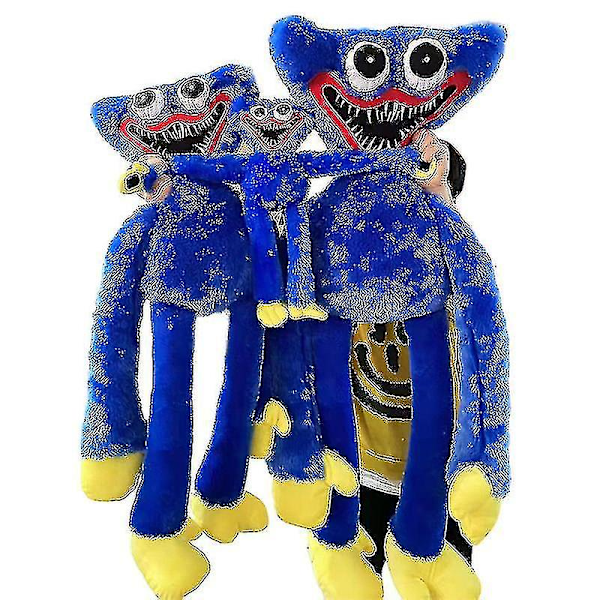 100cm/80cm/40cm/20cm Poppy Playtime Plysjleketøy Figur Huggy Wuggy Dukke [pb] DB blå blue 40cm