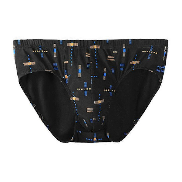 Bomulls briefs för män black L
