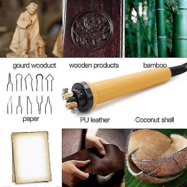 Træbrænder Pyrografi Pen Brændemaskine Græskarhåndværk også