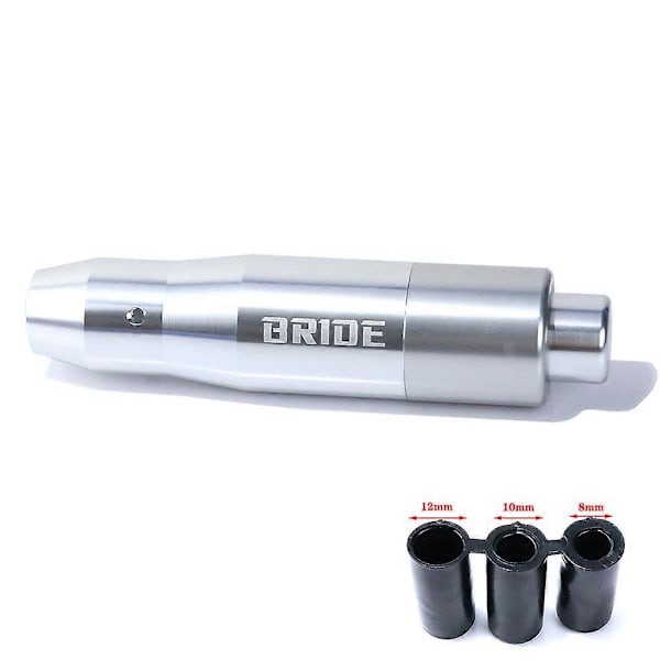 BRIDE 15cm Automatisk Växelspaksknopp i Aluminium Tryck Ner Växel Black
