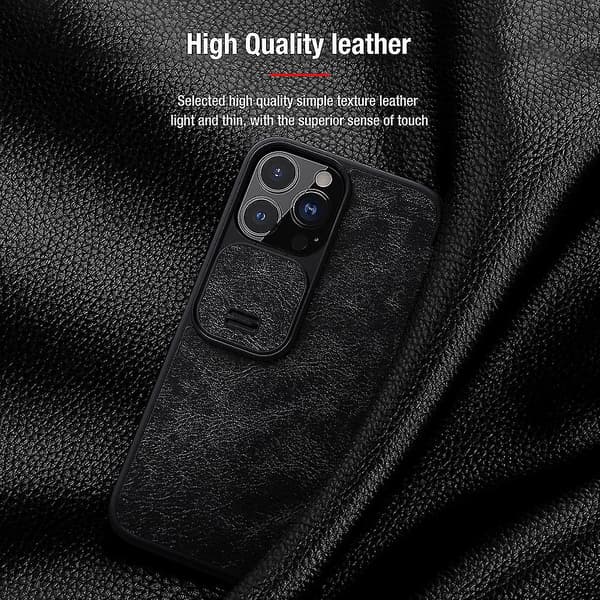 Nillkin Qin Series Pro skinnveske til iPhone 13 Pro Max, blå