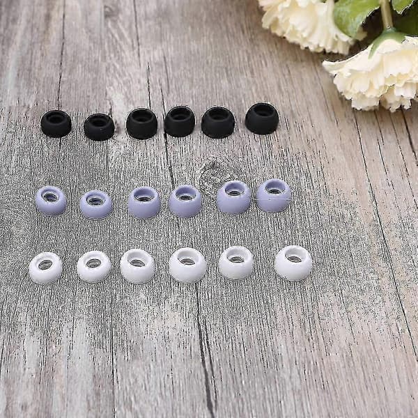 Anti-Slip ørepropper til trådløse høretelefoner - Bløde silikone ørepropper, kompatible med Galaxy Buds Pro, sølv