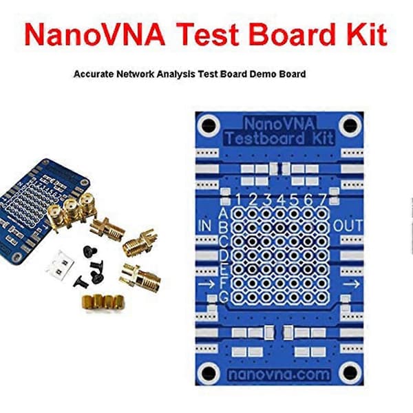 NanoVNA Vector Network Analyzer Test Board Kit for NanoVNA Network Analysis Test Board Demo Board blue