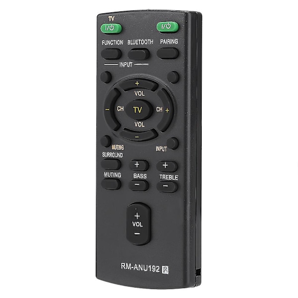 Reservefjernkontroll Rm-anu192 for Sony Lydplanke Sact60bt Htct60bt Sswct60 [DB]