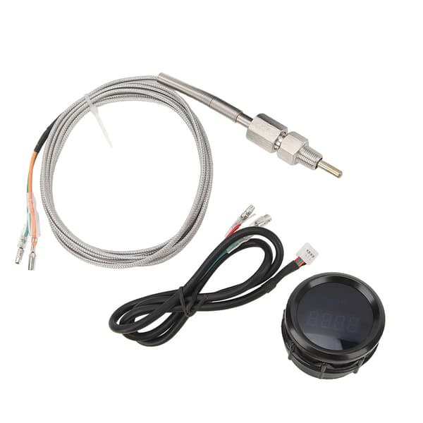Udstødningstemperaturmåler 52 mm høj nøjagtighed universal pasform 12V 200 til 1300℃ digital EGT-måler