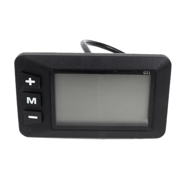 Elcykel Ebike Tilbehør Controller G51 LCD Display 5Pin El-løbehjul Accelerator Vandtæt Black