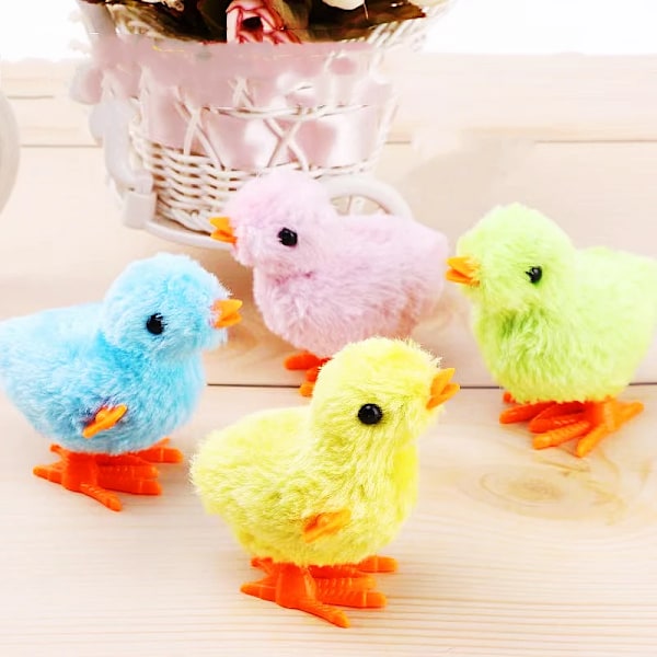 3 stk. Morsomme Opptrekkbare Plysj Kylling Leker Barn Baby Shower Bursdagsgaver Halloween Påske Hjemkomst Gutter Jenter Gaveesker (YJD) Mixed color 3pcs