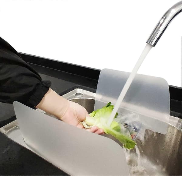 st. Diskpropp Vattenskydd för diskho Stänkskydd med starka plastkoppar - Sugkopp Vattenstänkskydd för diskho - Plast