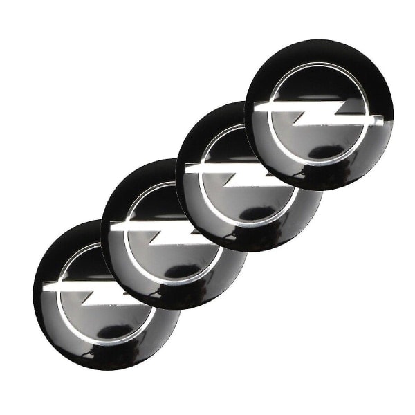 stk. 60mm sorte Opel hjulkapsler