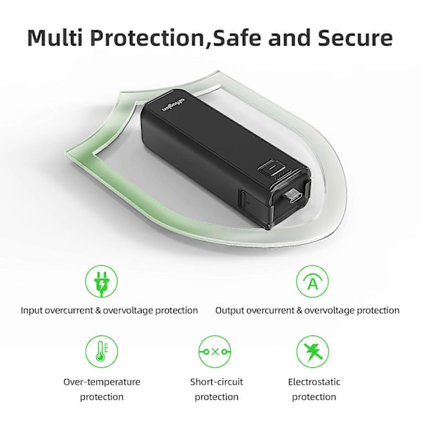 4500mAh Batterihåndtak for DJI OSMO Pocket 3 Powerbank Bærbar Forlengelsesstang jy