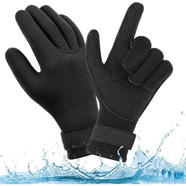 Dykkehandsker, 3mm Neopren Varme Våddragt Handsker til Dykning Snorkling Surfing Padling Kajakroning Svømning