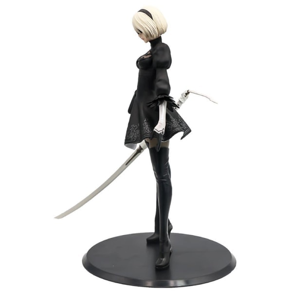 Anime NieR 2B YoRHa Kvinnelig Phicen Action PVC Figur Svart