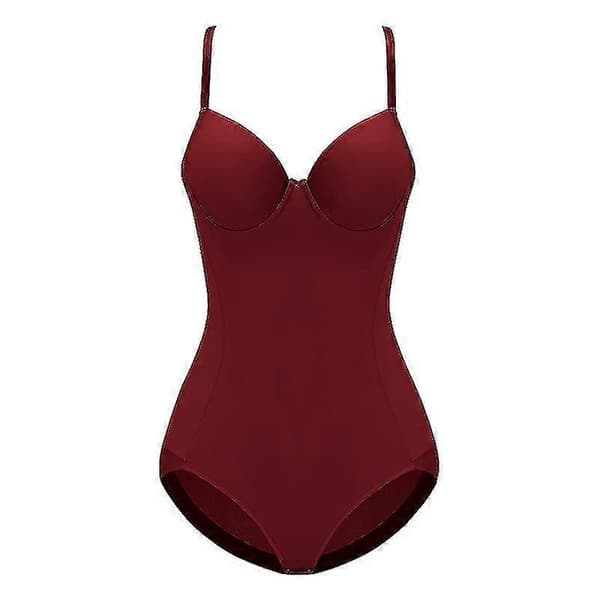 Shapewear Dame Heldragt Plus Size Sort Beige Sømløst Undertøj Slankende Bodysuits Sort S