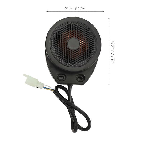 Motorcykelmotor Lydsimulator Universal DC12V til 80V Motor Black