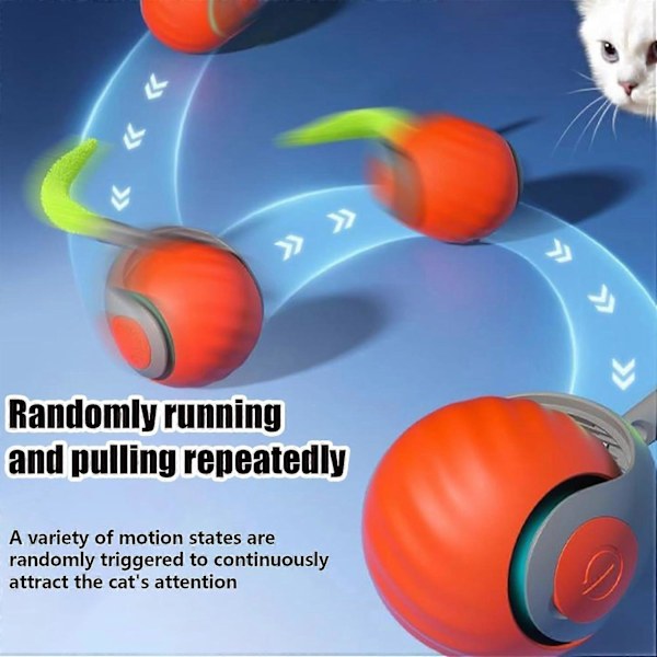 2025 Ny Speedy Tail Interaktiv Kattleksak för Innekatter, Cat Tail 2.0