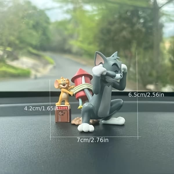 2 stk. Tom & Jerry PVC Skrivebordsornamenter, Halloween-tema language