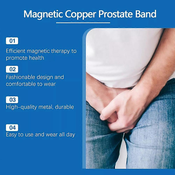 Prostata Rannekoru Magneettinen Prostata Rannekoru Prostapower Magneettinen Nauha Miesten Muoti Rannekoru Kannettava Mukava Rannekoru Uusi (FMY)