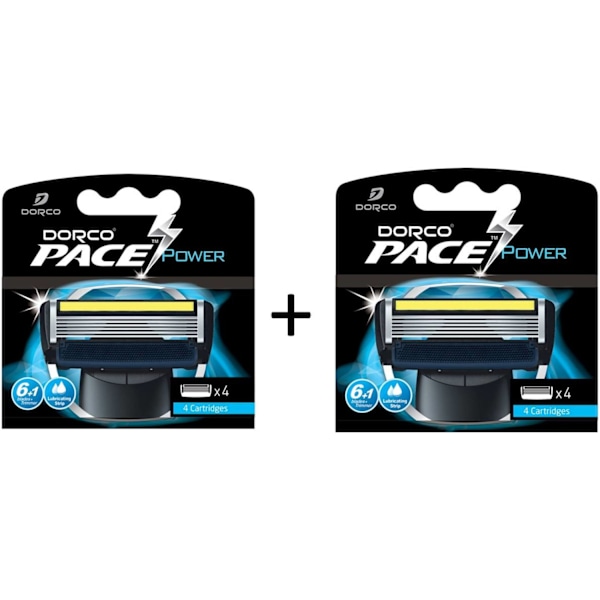 Dorco Pace6 Power Rakblad 8-pack 500