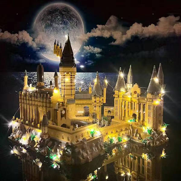 Hogwarts slott Stort Harry Potter Vuxen Hög Svårighet Montering Pedagogisk Leksak (Utan Ljus)